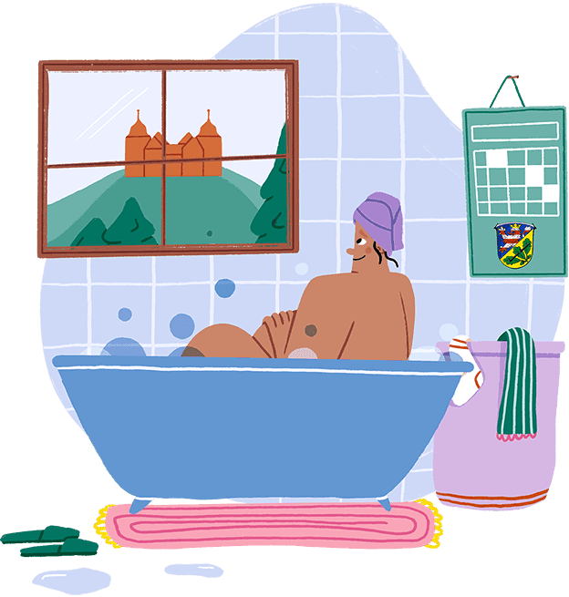 Frau in Badewanne - Landkreis Kassel