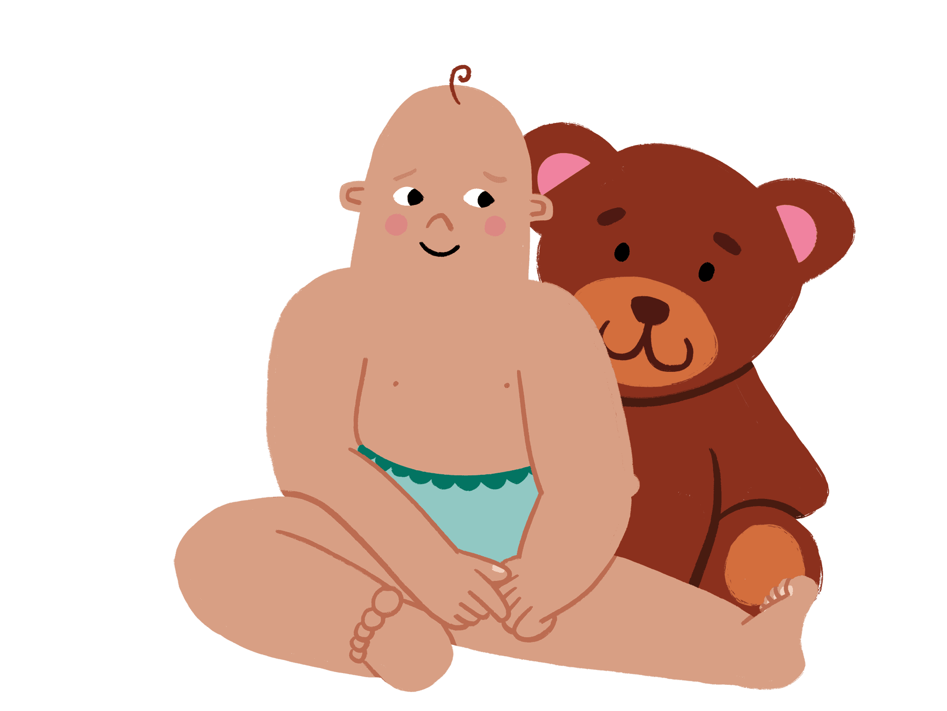 Kind mit Teddybär